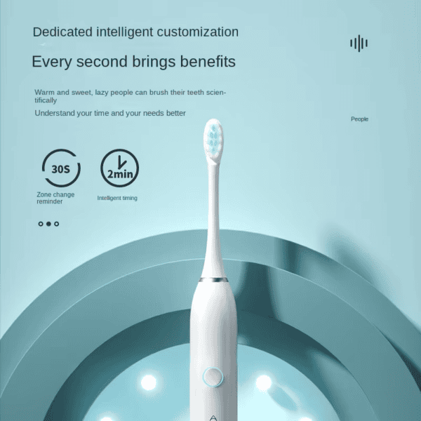 Brosse à dents électrique avec différents programmes de nettoyage + 4 brossettes