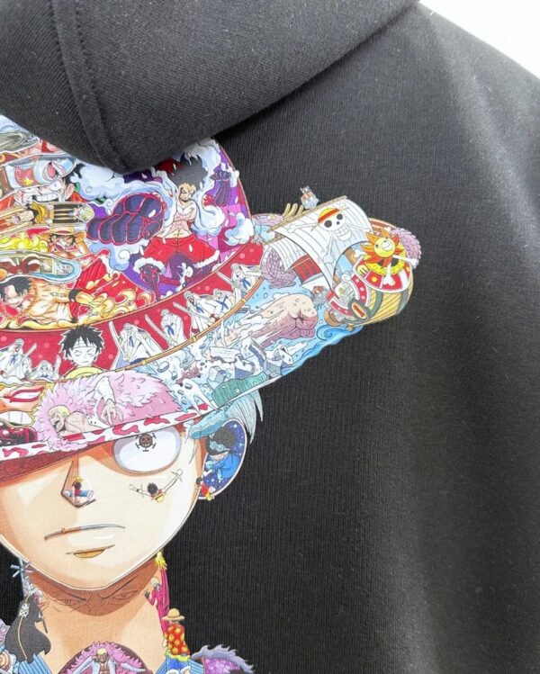 Capuche Molleton Anime, Imprimé Luffy One Piece