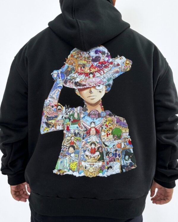 Capuche Molleton Anime, Imprimé Luffy One Piece