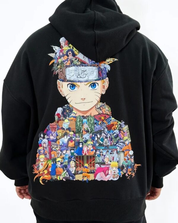 Capuche Molleton Anime, Imprimé Naruto