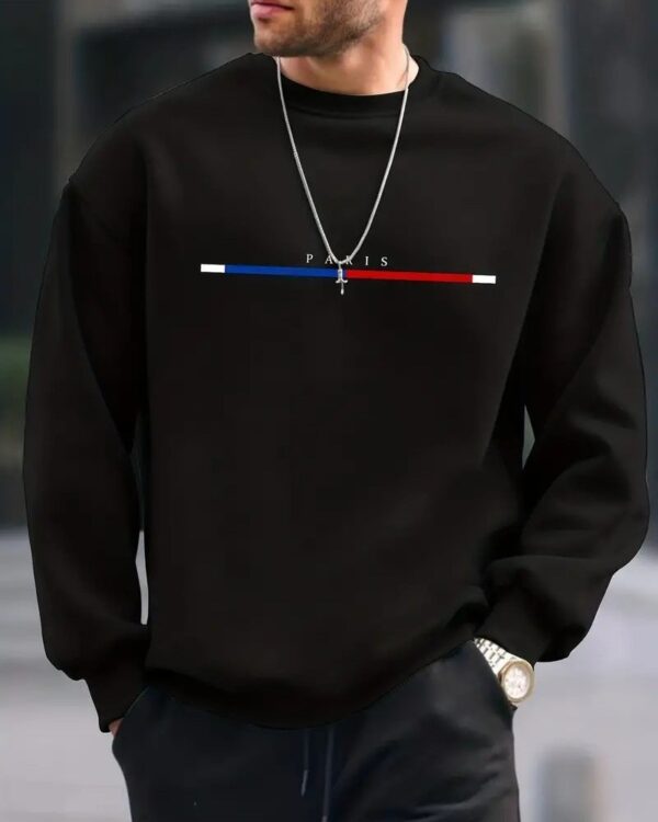 Sweatshirt Molleton Homme Imprimé Paris