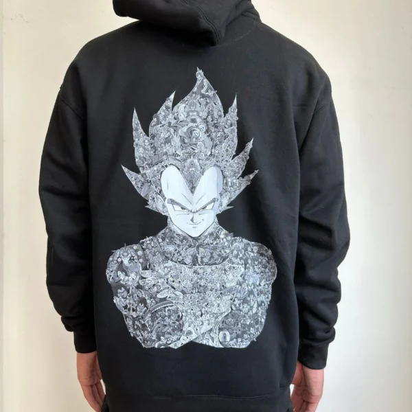 Sweat à capuche molleton Vegeta – Inspiré de Dragon Ball | Style Anime