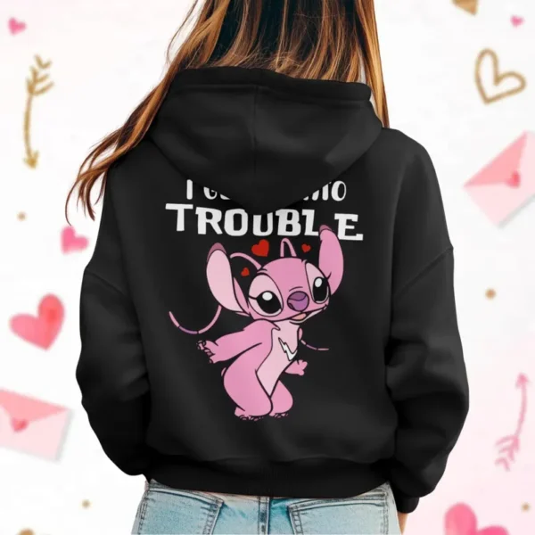 Capuche de Couple Stitch et Angel – Hoodie Disney Parfait pour Couples